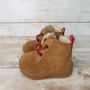 UGG Kristjan Chestnut Brown Suede Infant Chukka Boots